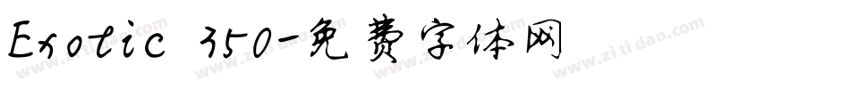 Exotic 350字体转换